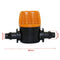 Mini Valve With 4/7Mm Hose Garden Irrigation Barbed Water Flow Control Valv