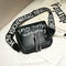 Fashion Women Wide Shoulder Strap Bag Leather Messenger Bag Purse (Black)
