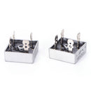 2Pcs  Kbpc5010 50A 1000V Metal Case Single Phases Diode Bridge Rectifier OZ