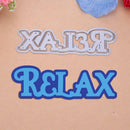 2pcs/set Relax Metal Cutting Dies Stencil Scrapbooking Embossing Craft Card
