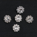 5Pcs 12mm Round Rhinestone Shank Button Sewing Craft Embellishment DIY
