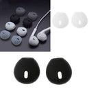 2 Pairs Silicone Earbuds Cover Eartips Protective Caps for Airpods Black + White