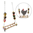 Chicken Ladder Perch Stand Chicken Hens Large Birds Finches Budgie Ladder-A