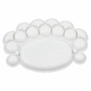 Student Watercolor Palette of Plastic White Plate