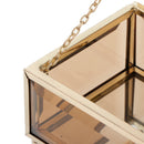Cosmetics Storage Box Display Bonsai Holder Flowerpot with Lid for Ring Earring