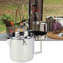 Stainless Steel Camping Hiking Outdoor Kettle Pot Coffee Picnic 1.2L Campfi C8S1