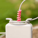 6pcs Cable Protector Bobbin Winder Data Line Case Rope Spring Twine Protectio.AU