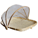 Bamboo Food Protector Cover Insect Net Tent Outdoor Patio Deck Picnic S2