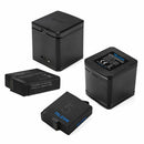 For Gopro Hero 5 6 3Slot Type-C LED Charger Storage Box Replacement Battery Pack