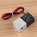 1 Pcs 1/8 inch 2 Way Electric Valve Normally Closed Pneumatic Aluminum Elec