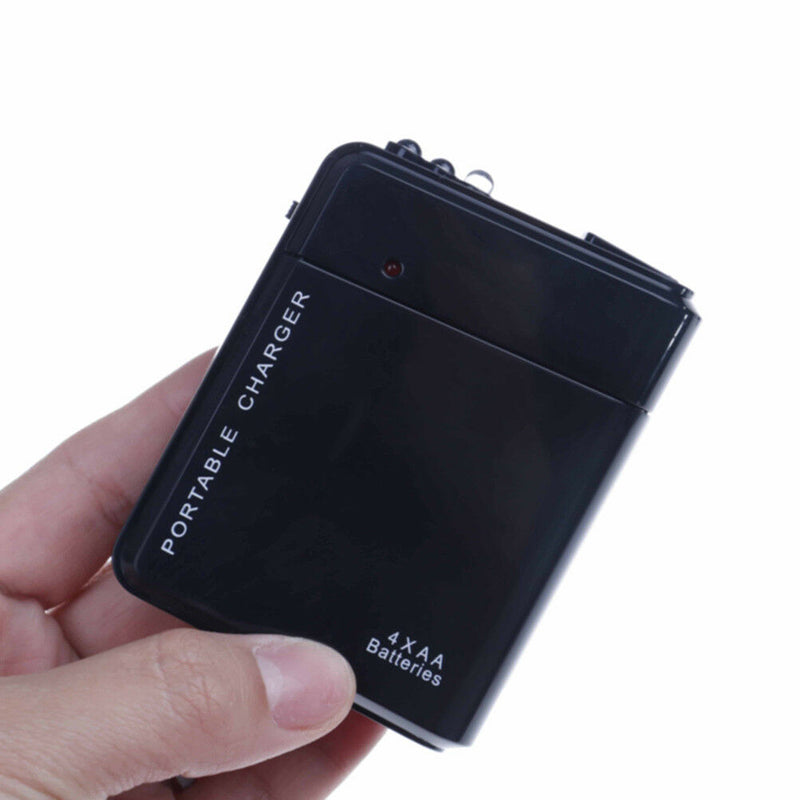 1 Pc Usb 4 Aa Battery Power Emergency Charger Portable Universal Phone Charger U