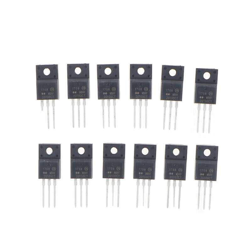 10PCS TO-220F MBRF20100CT SCHOTTKY DIODE 20A 100V MBR20100CT 201SEAU