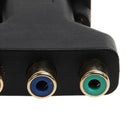 3 RCA RGB Female To HD 15-Pin VGA Style Component Video Jack Adapter (PVC)