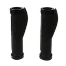 Pair Black Rubber Mountain Bike Bicycle Cycling Lock On Handlebar Grips