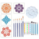20pcs Dotting Tools Set Ball Embossing Craft Painting Rocks Mandala Stencil DIY