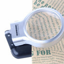 3X Handheld Reading Magnifier Magnifying Glass Jewelry Loupe LED Lights Desktop