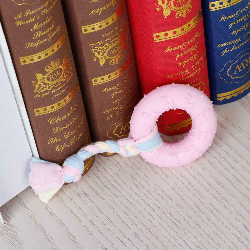 3pcs Natural Rubber Pentagram Circle Monkey Shape Pet Dog Interactive Chew Toys