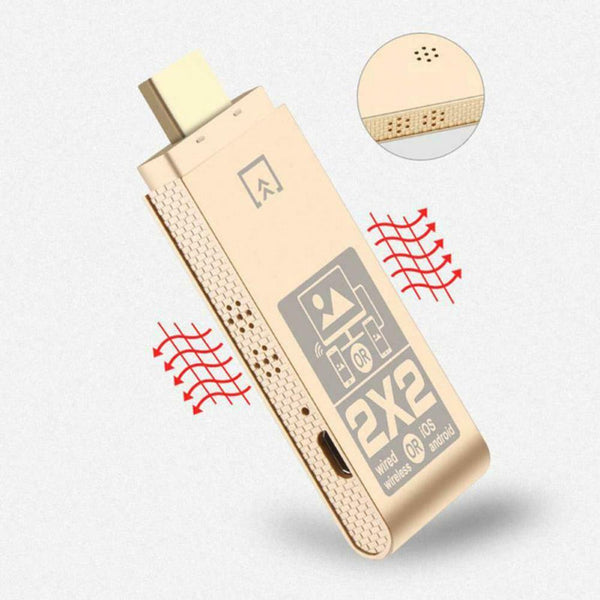 WiFi 2.4GHz Wired HDMI Dongle Miracast TV Stick Adapter Display for Phone Table