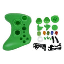 Set Green Controller Case Shell Cover + Buttons for Game XBox 360