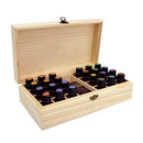 Essential Oil Case Wooden Storage Box Carry Organizer Oils Container 25Slot