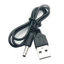 USB2.0 To DC3.5mm Charging Cable 5V Power Cable DC Charging Cable 50cm-black