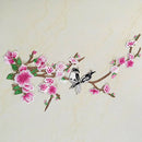 Flower Bird Venice Embroidered Trim Clothing Sewing Applique Pink