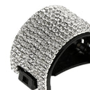2Pack Blingbling Hair Grip Claw Clip Womens Teethed