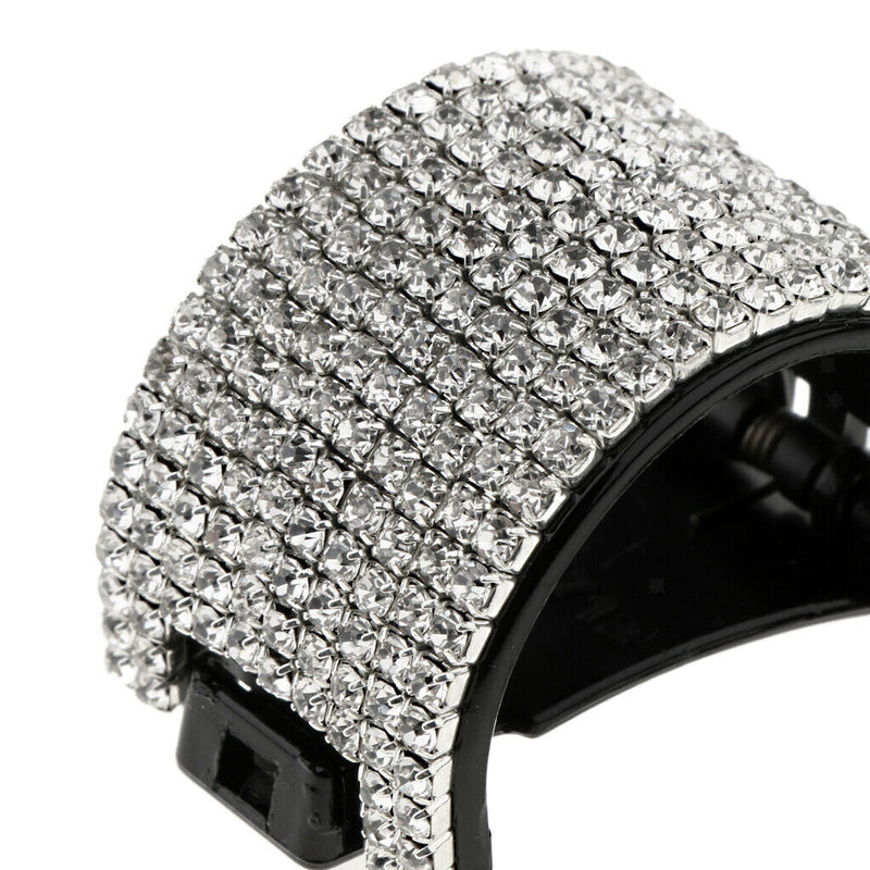 2Pack Blingbling Hair Grip Claw Clip Womens Teethed