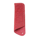 Leather Fountain Pen Pencil Case Handmade Bag Holder Storage Pouch Red