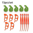 Orange Citrus Peelers Cosmer Set of 15 Plastic Easy Slicer Cutter Peeler Opener