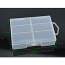 24pcs Plastic AA Cell Battery Storage Case Holder Organizer Box Clear