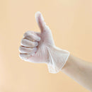 100pcs Disposable Gloves PVC Cleaning Food Household Hygiene Gloves (L)