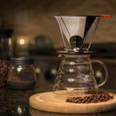 Stainless Steel Coffee Filter Basket Reusable Pour Over Coffee Filter Cone