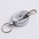 Resilience Steel Wire Elastic Keychain Recoil Sporty Alarm Key Rings Anti Los BX