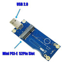 Mini PCI-E Wireless to USB with SIM Card Slot WWAN LTE Module Adapter Card A