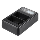 EN-EL15 LCD Display Dual Port USB Battery Charger for Nikon D7000 D800 D600
