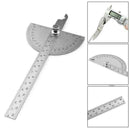 180 degree Protractor Angle Finder Arm Measuring Ruler Stainless Steel Tool M7R2