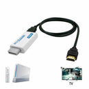 For Wii to HDMI Converter with 5ft High Speed HDMI Cable Wii2HDMI Adapter O
