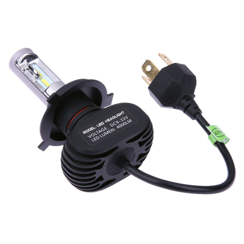 2pcs H4 50W Car LED Headlamp Vehicle Driving Headlight Front Fog Light Bulb