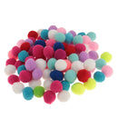 500X Mixed Colours Craft Pom Poms Mini Pompoms Children's Craft Project 30mm