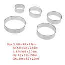 5pcs Stainless Steel Round Sharp Cookie Cutter DIY Cake Mold BakingTools