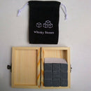 Whiskey Stones With Wooden Box Velvet Bag Whisky Whiskey Rocks Stones Stone