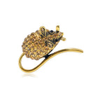 Rhinestone Mouse Brooch Retro Badge Backpack Jacket Decor Ornament Gift (A) A