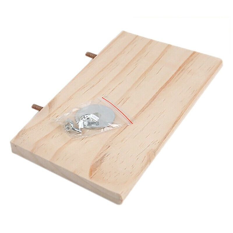 Wooden Parrot Bird Cage Perches Stand Platform Pet Budgie Parakeet Rat Toys A0E0