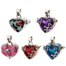 2Pcs Heart Keepsake Urn Pendant Cremation Charms for Ashes Human Pet Waterproof