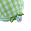 Plaid grids needle sewing pin cushion wrist strap tool button storage holderBX