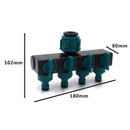 4 Way Garden Water Tap Splitter Adaptor Quick Thread Hose Pipe Connector A KRF