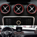 Dashboard Air Vent Decoration Trim Cover Stickers Car Styling For Mercedes  F1Y9