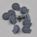 10pcs Clips For  MINI Cooper Wheel Arch Skirt Trim Fastener Grey R50 R52 R53