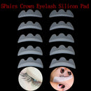 5Pairs Crown Eyelash Silicon Pad Perming Lash Silicon Patches Permanent Wave  3C